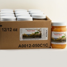 Peach Salsa - Mild Case - 12 Jars