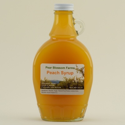 Peach Syrup Net wt. 10 oz.